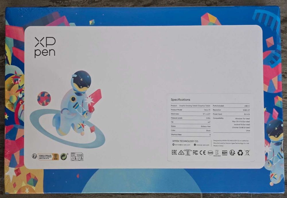 Продавам графичен таблет XP-Pen Deco 01 V3 – нов, запечатан