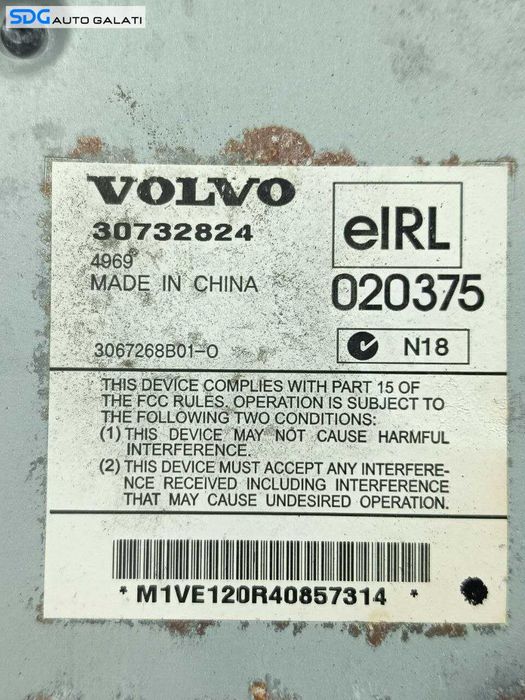 Statie Amplificator Audio Volvo S40 2004 - 2012 Cod 30732824 [LS0235]