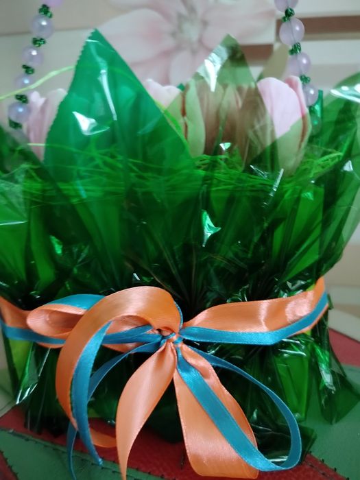 Букет из мыльных тюльпанов