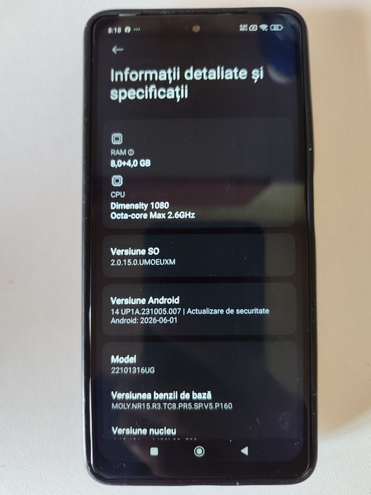 Xiaomi redmi note 12 pro + plus 256GB/8GB RAM