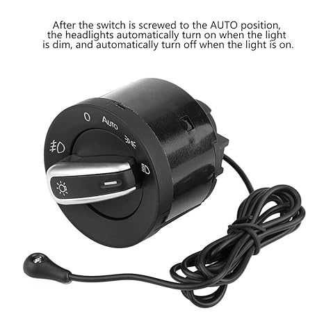 НОВ Превключвател за фарове за WV Golf mk5 mk6 Tiguan Passat B6 Touran