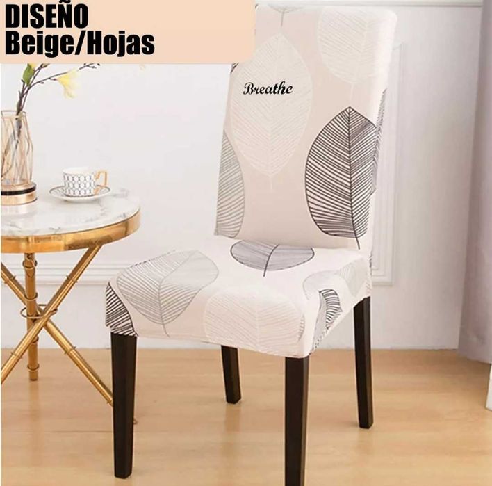 Set 4 huse universale cu elastic pentru scaun, desing deosebit