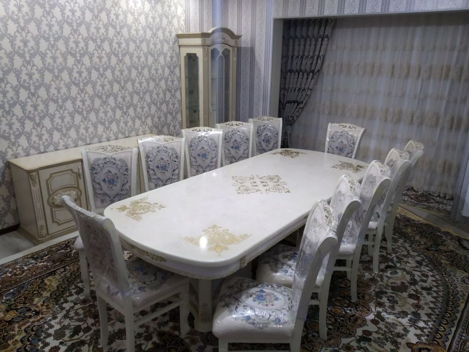 Стол стул комплект 12 кишилик холати зор