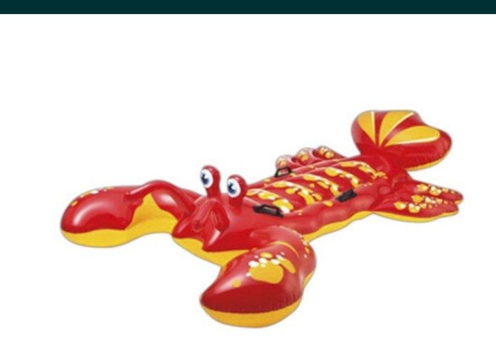 Saltea gonflabila Intex GIANT LOBSTER RIDE-ON Rosu-Galben.
Saltea gonf