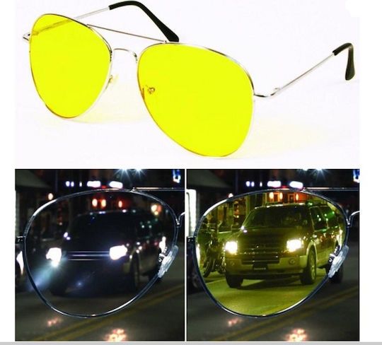 Ochelari Conducere Noapte „Night View” – Scapă de Orbirea Farurilor! (Nou, Sigilat)