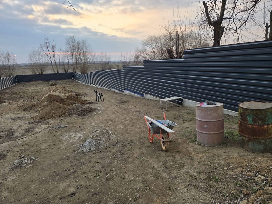 Tablă Cutată Gard Fațadă T35 RAL7016 RAL7024 mat lucios 0,5mm 2m 4m 6m