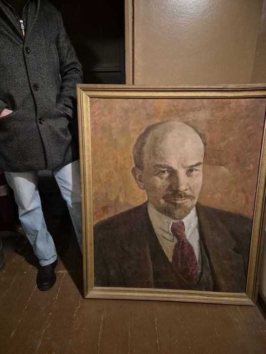 Большая картина "портрет Ленина", 110 х 90 см Кириллов А.