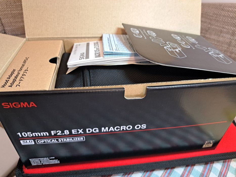 Sigma 105 f2.8 OS HSM macro Nikon, ca si nou