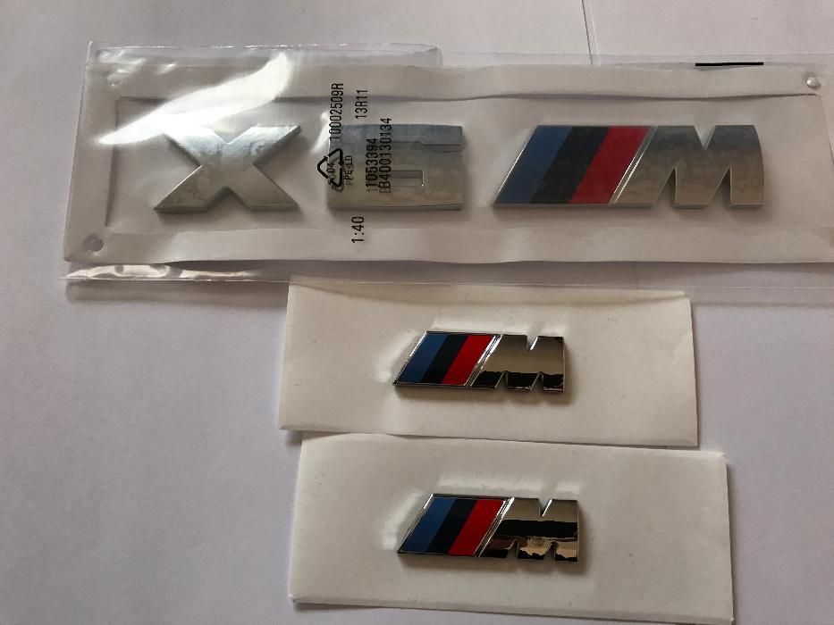 Set Emblema BMW X6M aripi/spate abs originale crom
