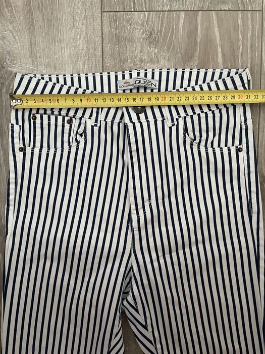 Pantaloni navy cu talie inalta nr.Xs