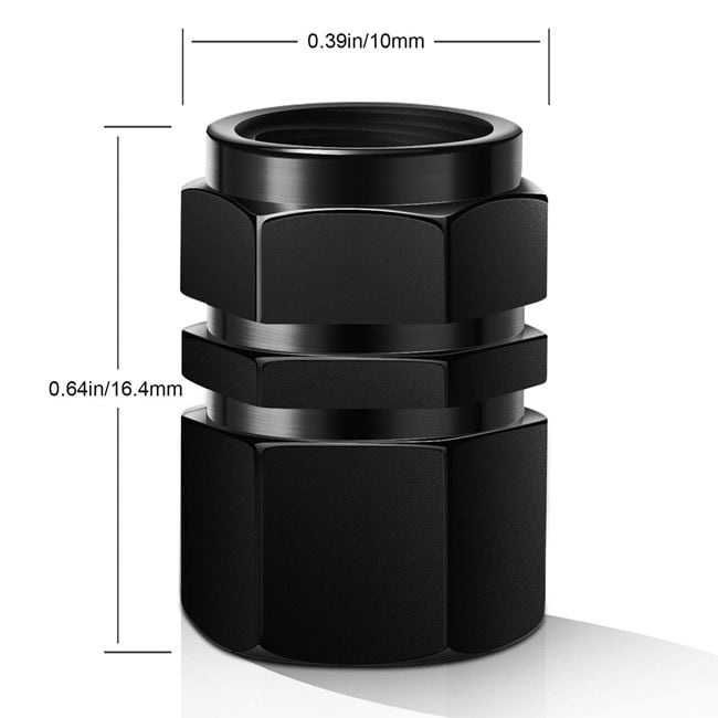 Черни алуминиеви капачки за вентили