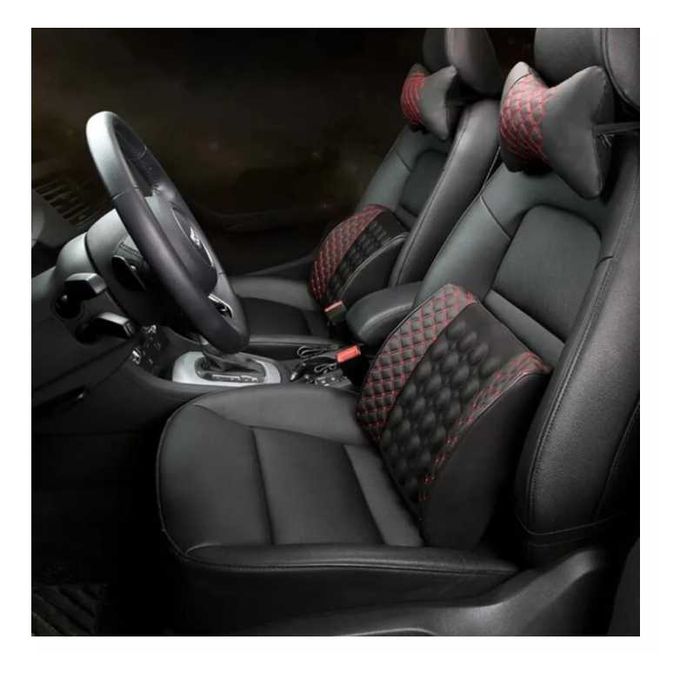 Масажираща електрическа възглавница Mercado Trade, За кола, 12V, Черен