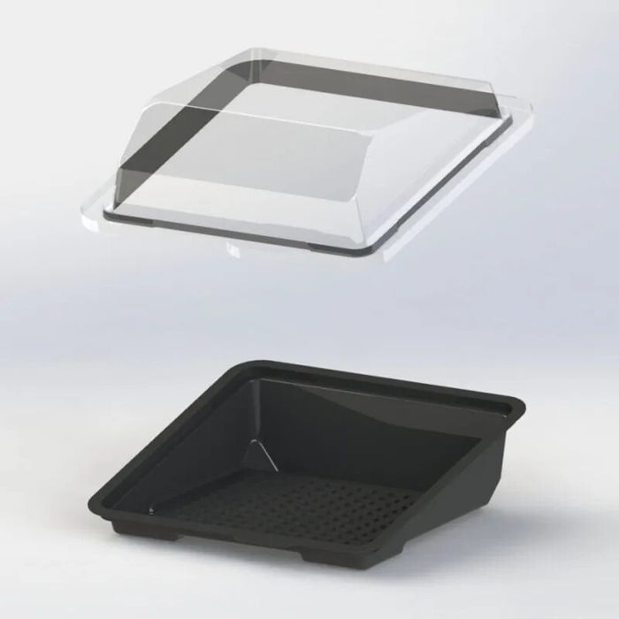 Одноразовые посуда С025 для суши ролли и для кондитерских изделий