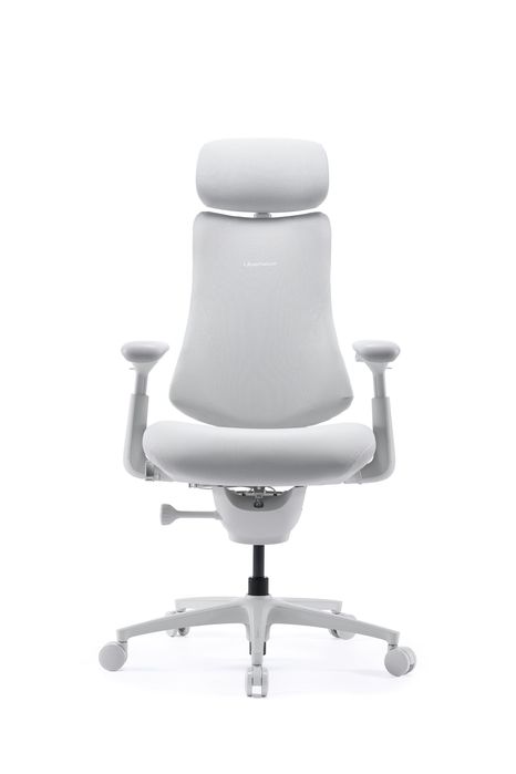 Scaun de birou LiberNovo Omni PRO Galcier White, Lombar Electrict, Răcire - 45 cm