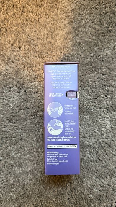 Lumify Bausch + Lomb Preservative Free (20 doze)