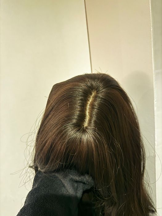 НОВА Кафява естествена перука! 100% високо качество