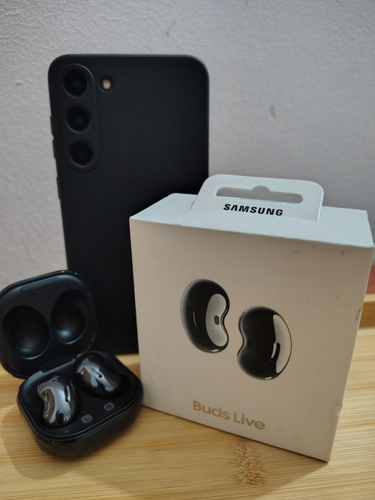 Casti bluetooth Samsung Galaxy Buds Live Cosmic Black ANC Bixby