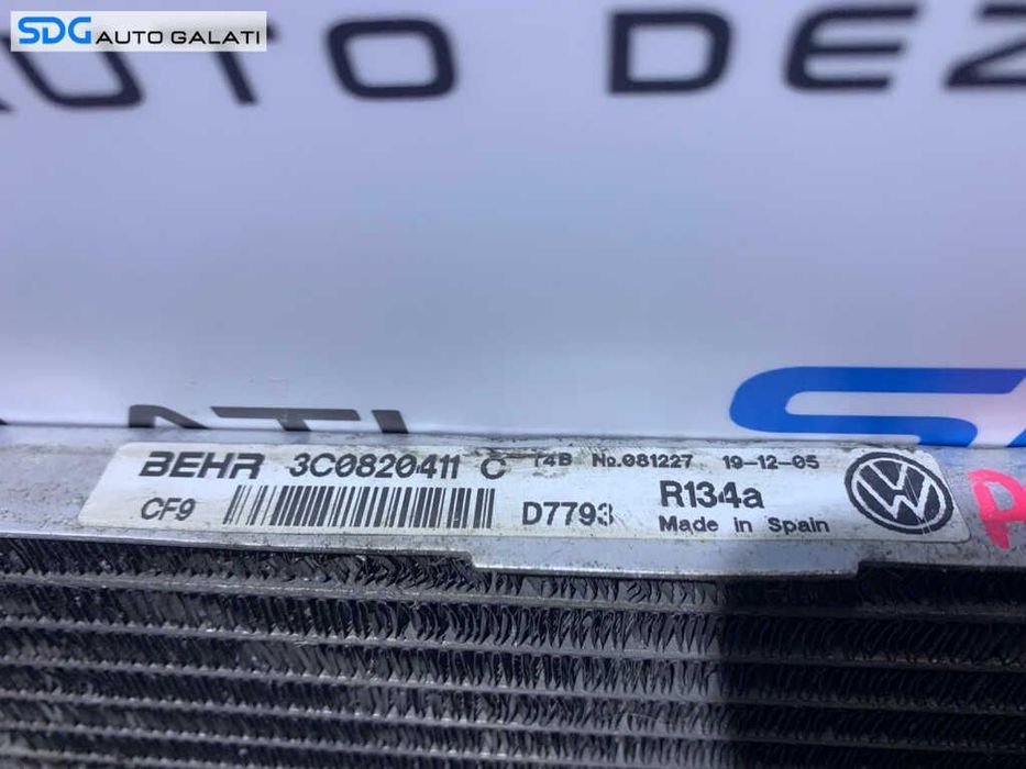 Radiator AC Clima Volkswagen Passat B6 1.9TDI BKC BLS BXE 2005 - 2010 Cod 3C0820411C [AV3074]