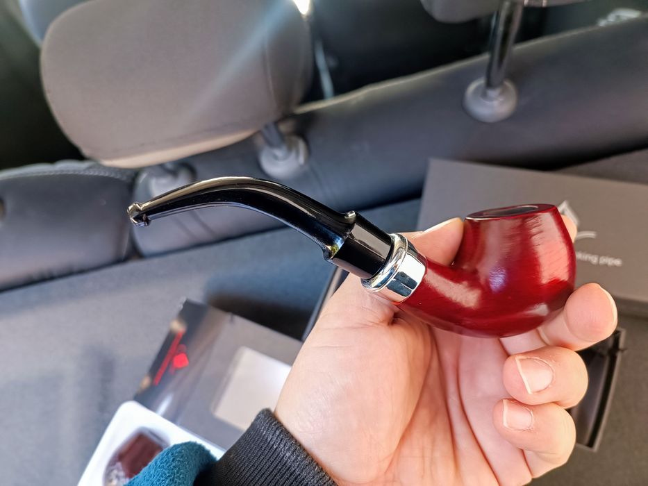 Трубка из вишневого дерево. Курительная трупка. Kuritelniy trupka Pipe