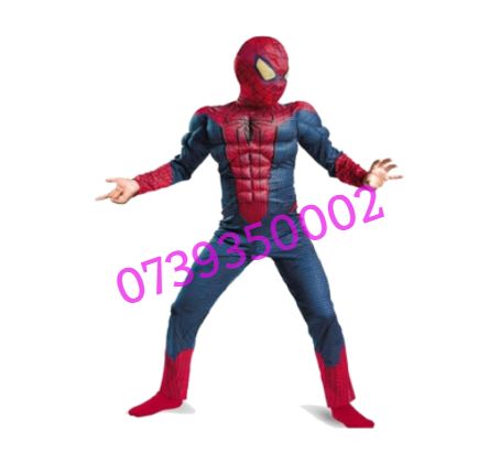 Costum cu muschi : ,Spiderman Deluxe+lansator
