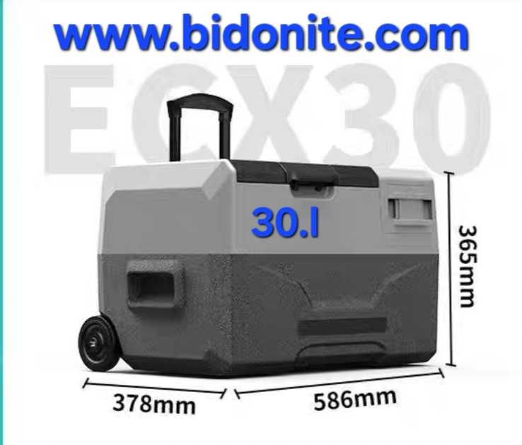 Хладилник с компресор батерия 12v/24v/220v до -20 градуса блутут контр