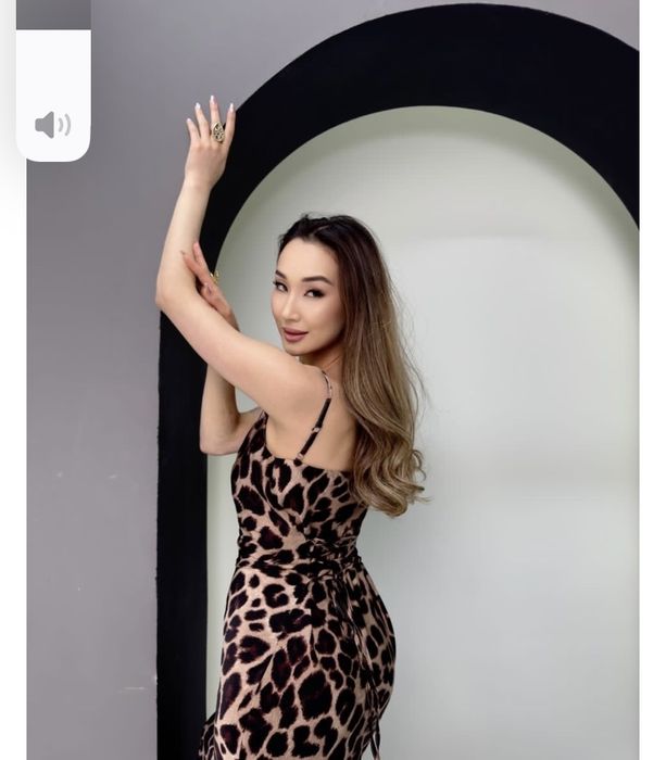 Леопардовое вечернее платье