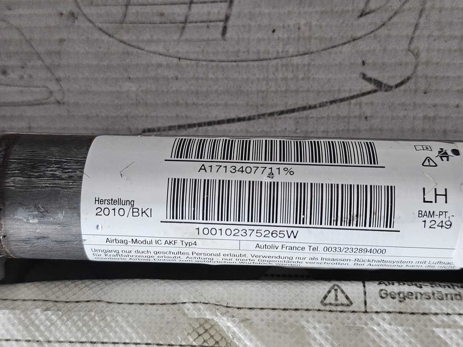Airbag cortină stânga Mini Cooper / One R56 2006-2013 2010 1.6 D 66kW Cod OEM: 7134077, 72127134077, A1713407711 (5E3)
