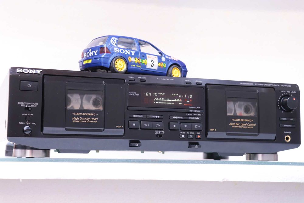 Dublu Deck Sony TC-WE435, Auto-Reverse, Pitch Control,HX Pro.