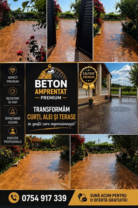 Beton Amprentat -Calitate si Eleganță la cel mai bun preț