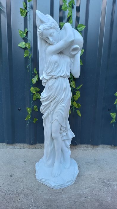 Statuie decorativă din marmură turnată – Femeie cu urcior – 72 cm (Interior / Exterior) - NOUĂ