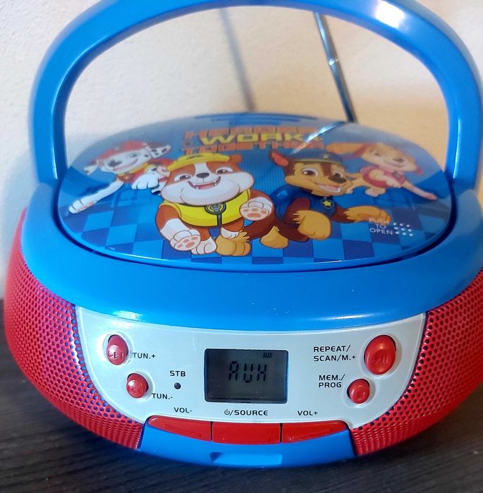 Radio CD Player eKids Paw Patrol (Patrula Cățelușilor) Stare Excelentă