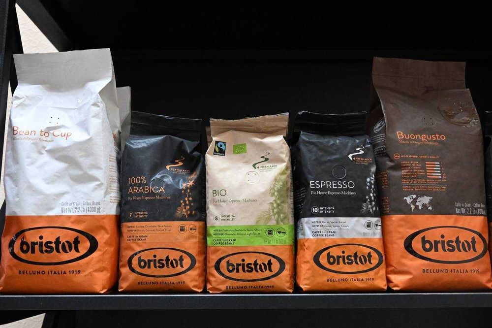 Зерновой и молотый кофе Bristot из Италии. Оптом и в розницу.