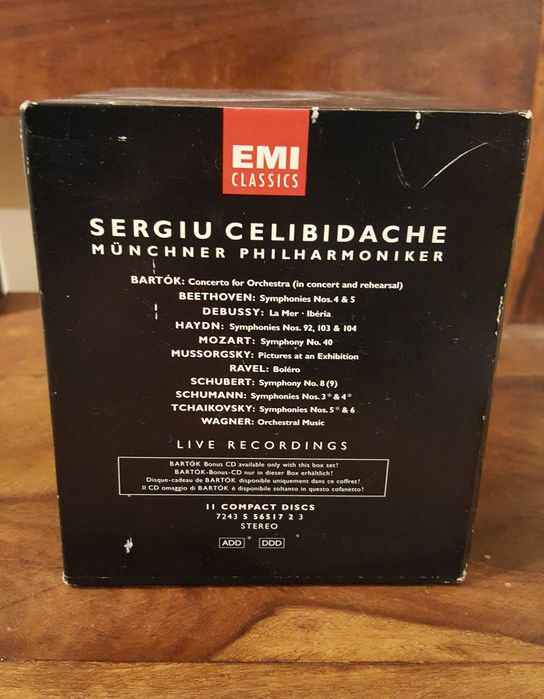 Sergiu Celibidache, Münchner Philharmoniker - бокссет от 11 диска