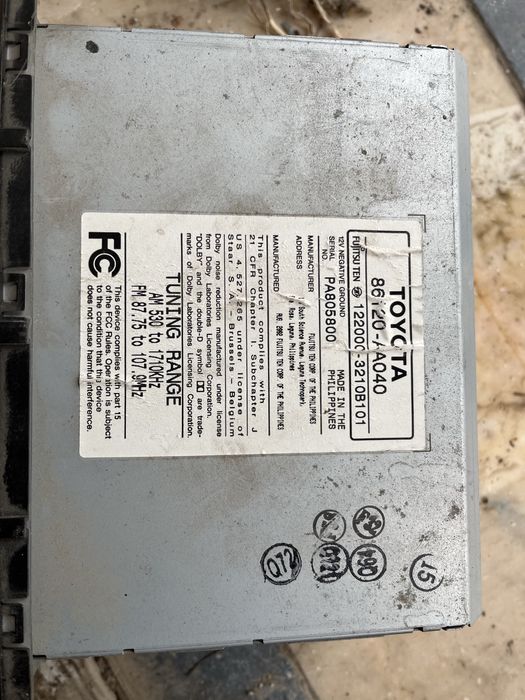 Магнитафон тойота