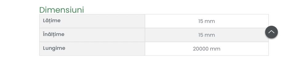 Canal cablu rola, 20 metri, 15X15, alb, HAGER