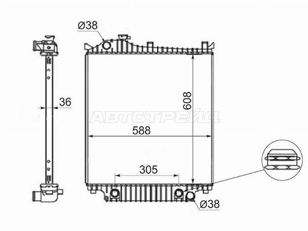 Радиатор Ford Explorer