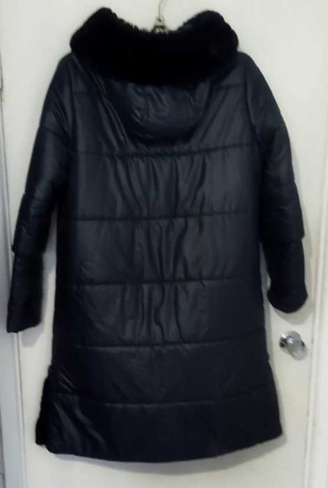 Пальто утепленное длинное