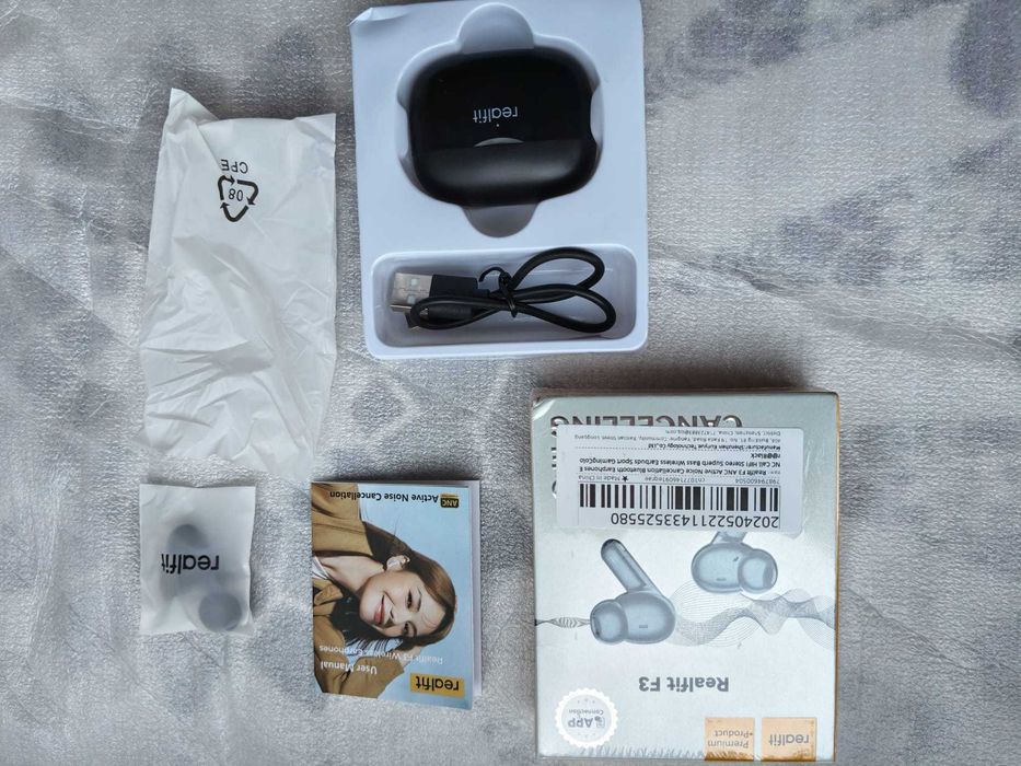 Casti wireless Realmi F3 cu ANC -38 dB