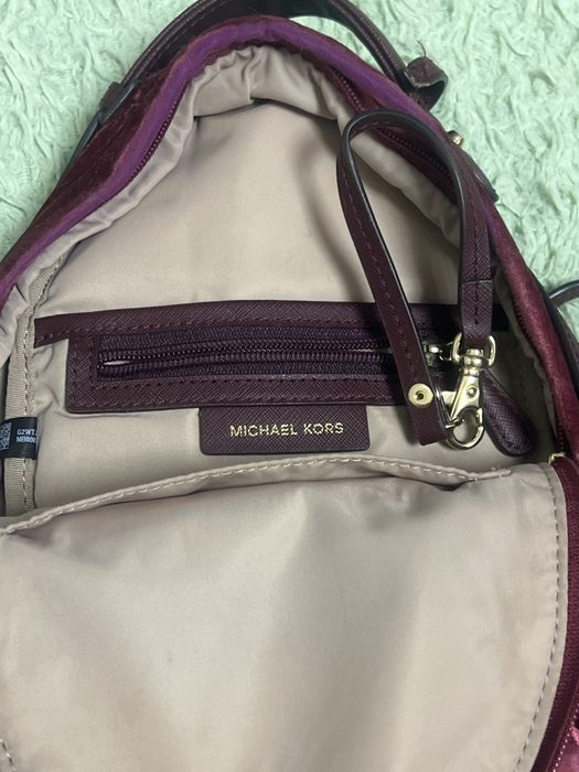 Мини-рюкзак Michael Kors, бордовый бархат