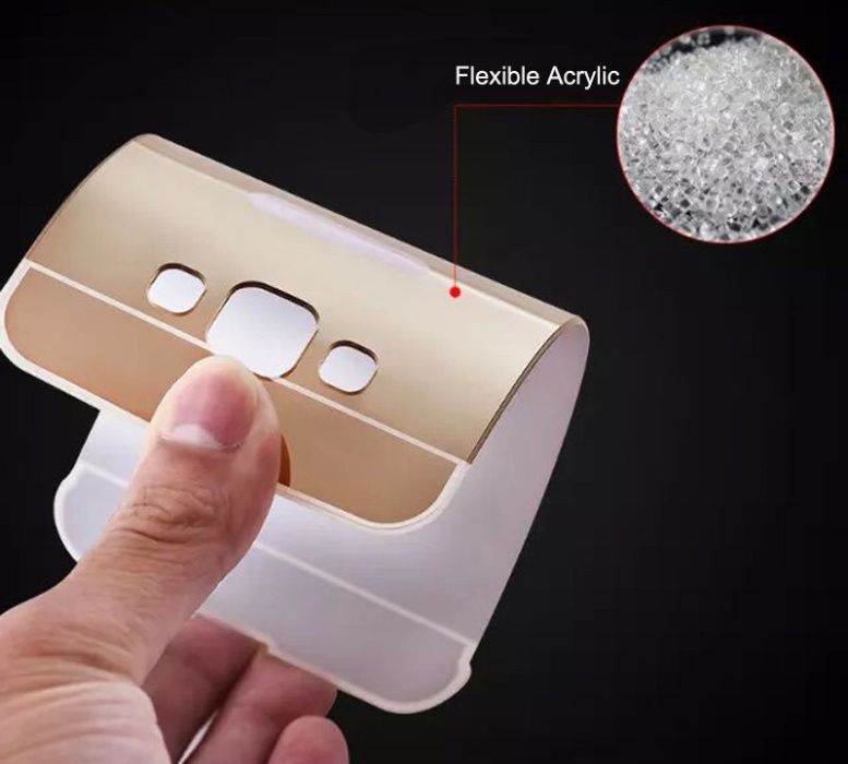 Husa / Bumper aluminiu + spate Oglinda Samsung Galaxy A8 2018, J1 2016