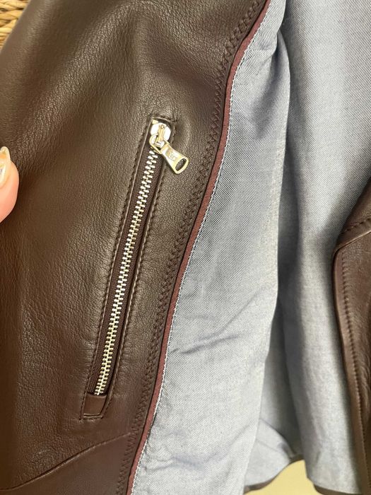 кожено якето Massimo Dutti размер S