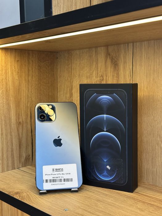 айфон 12 про макс синий 77%