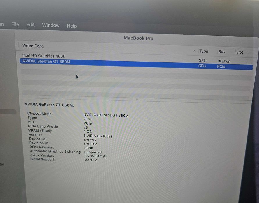 Macbook Pro 15 Retina, 16GB Ram, Quad Core i7, 512GB SSD, Nvidi GPU, Mac OS Sequoia, Много добро състояния