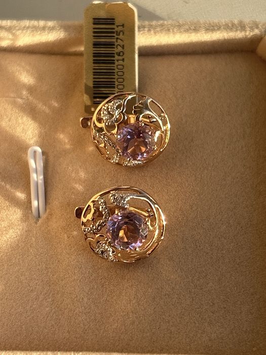 Золотые серьги 585пробы