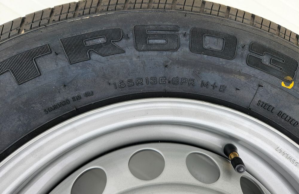 Roata completa remorca 165 R13C Anvelopa SECURITY M+S pe Janta 4.5Jx13