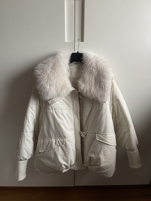 Дамско зимно яке с мека яка