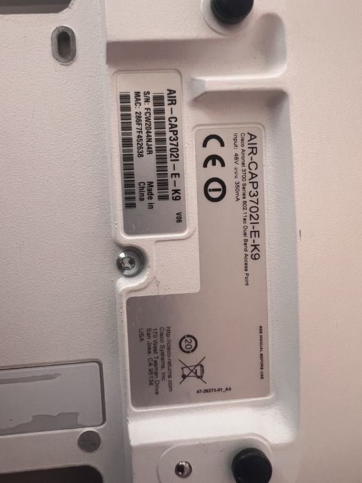 Cisco air-cap3702i-e-k9