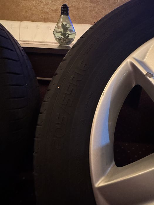 Set jante aluminiu cu anvelope vara , Audi A3, 205/55/r16