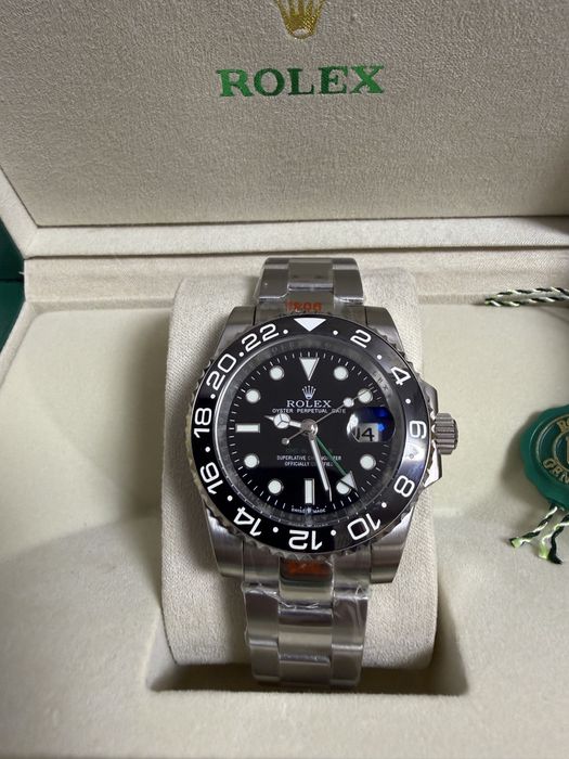 Ceas Rolex GMT-MASTER II 41mm Silver/Black Dial