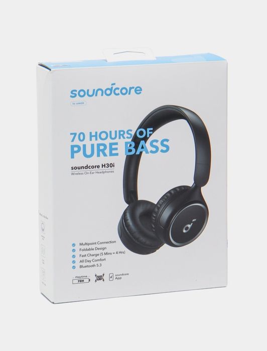 Оригинальный наушник беспроводной Soundcore H30i Anker чёрный